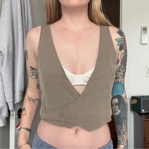 Vintage Cropped Vest Top
